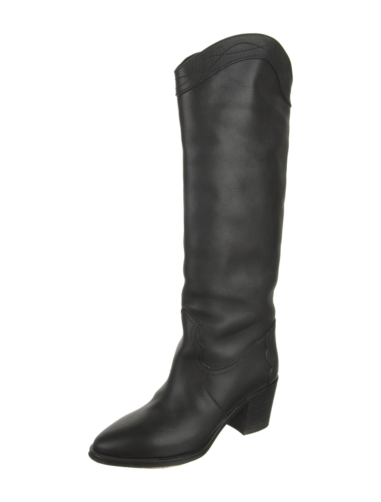 Saint Laurent Leather Riding Boots