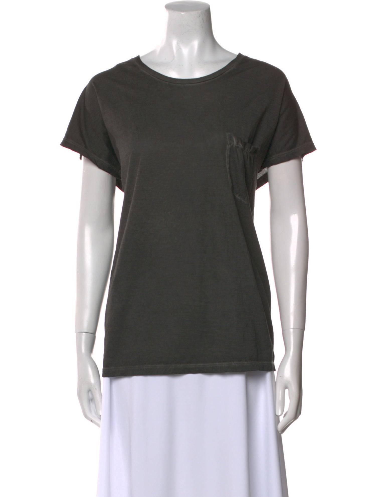 Saint Laurent Scoop Neck Short Sleeve T-Shirt