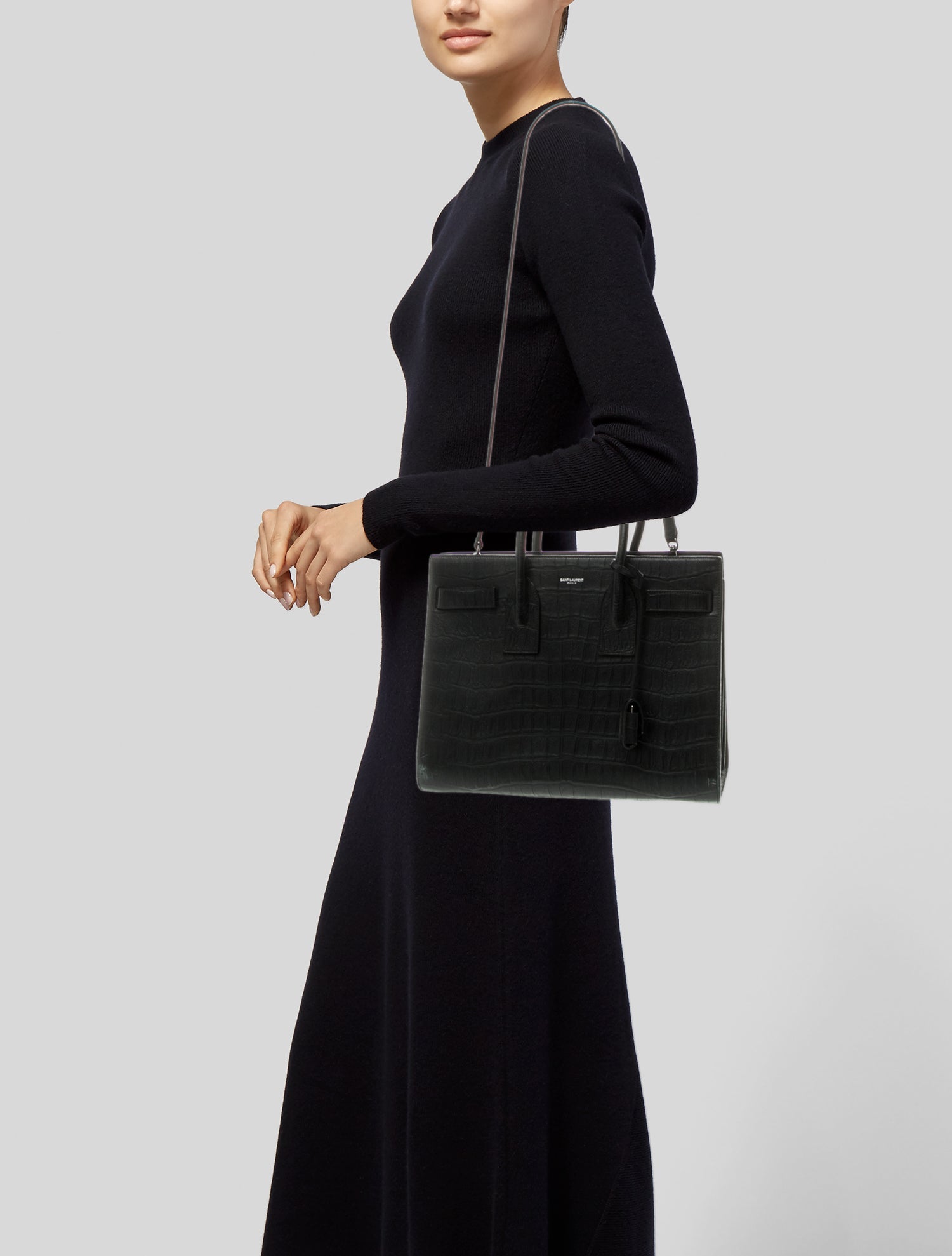 Saint Laurent Leather Sac De Jour Small