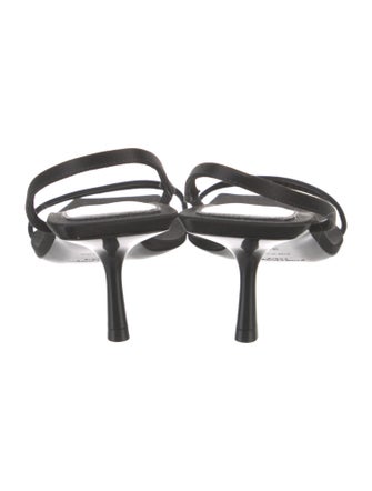 Saint Laurent Satin Slingback Sandals