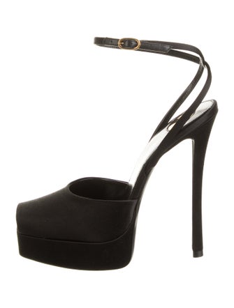 Saint Laurent Satin Slingback Pumps