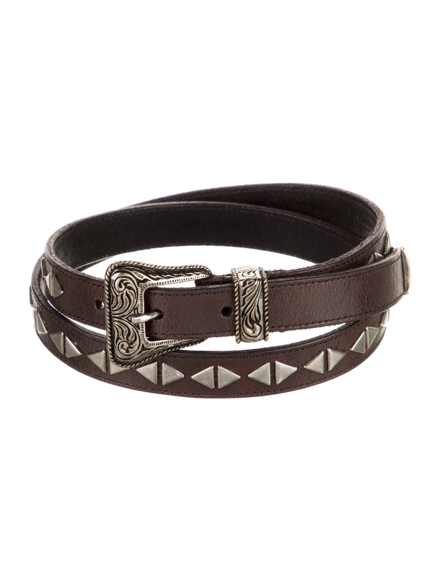 Saint Laurent Skinny Leather Belt