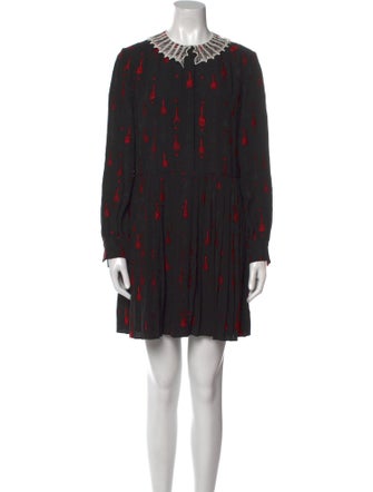 Saint Laurent Printed Mini Dress
