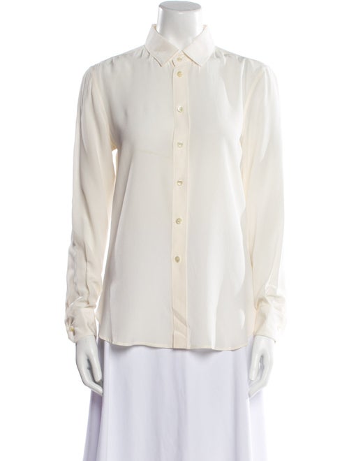 Saint Laurent 2018 Long Sleeve Button-Up Top