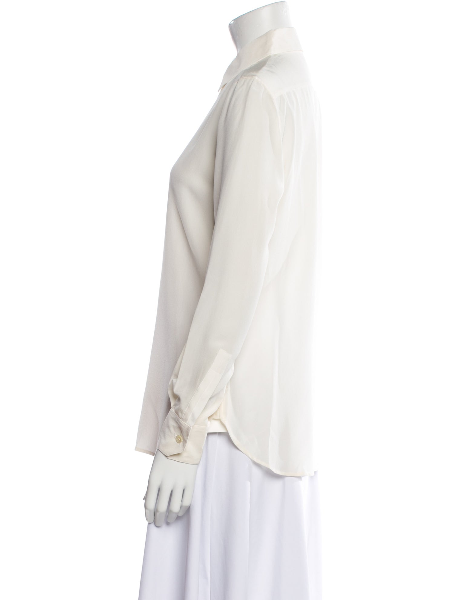 Saint Laurent 2018 Long Sleeve Button-Up Top