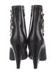 Saint Laurent Leather Crystal Embellishments Boots