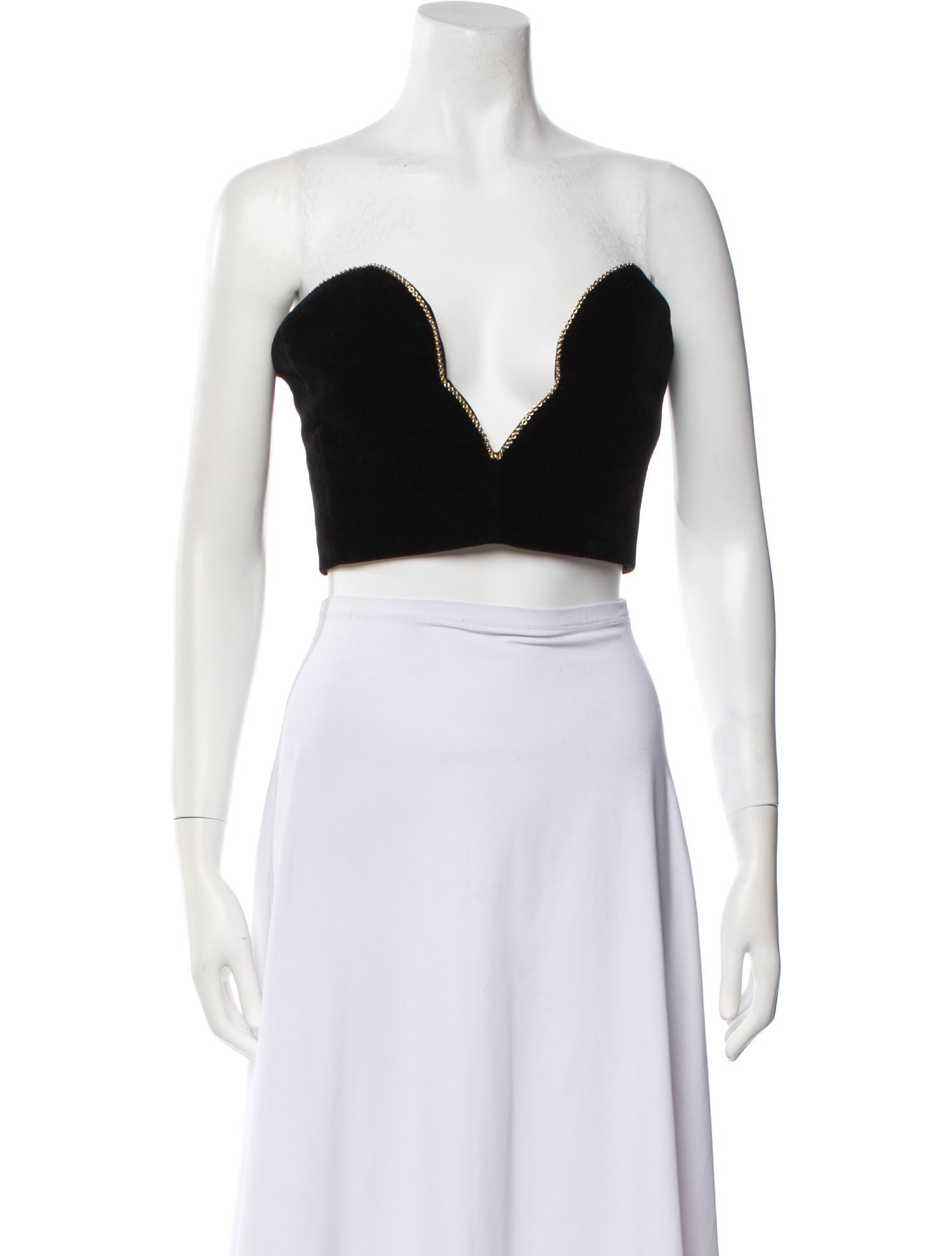 Saint Laurent 2022 Strapless Crop Top w/ Tags