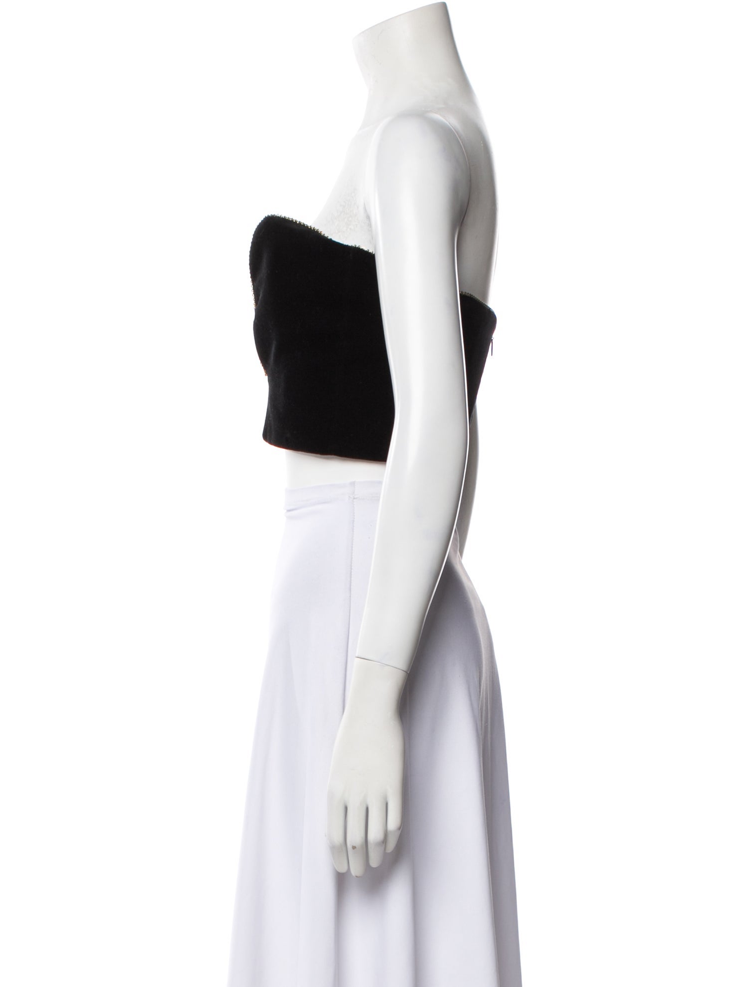 Saint Laurent 2022 Strapless Crop Top w/ Tags