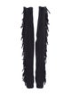 Saint Laurent Suede Fringe Trim Accent Boots