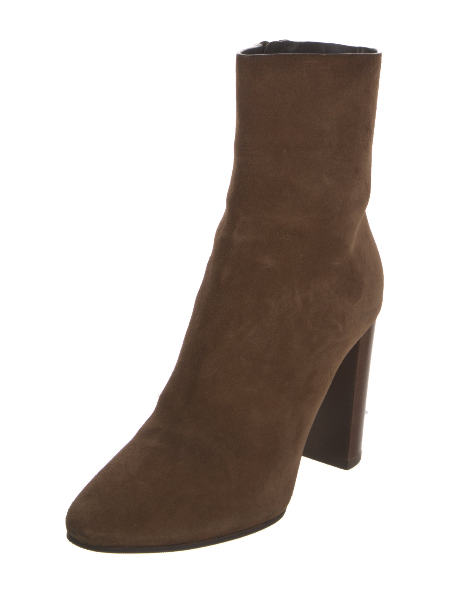 Saint Laurent Suede Tassel Accents Boots