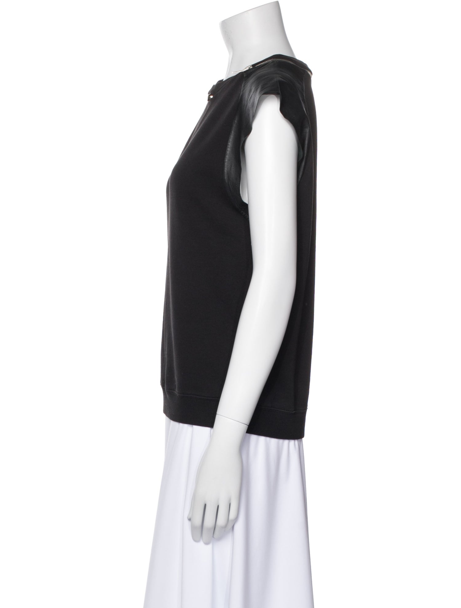 Saint Laurent Crew Neck Short Sleeve Top