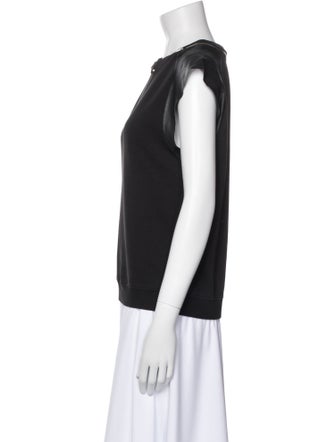 Saint Laurent Crew Neck Short Sleeve Top