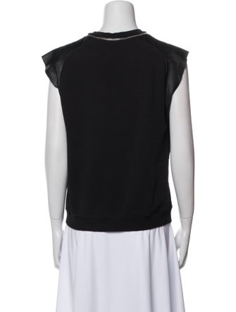 Saint Laurent Crew Neck Short Sleeve Top