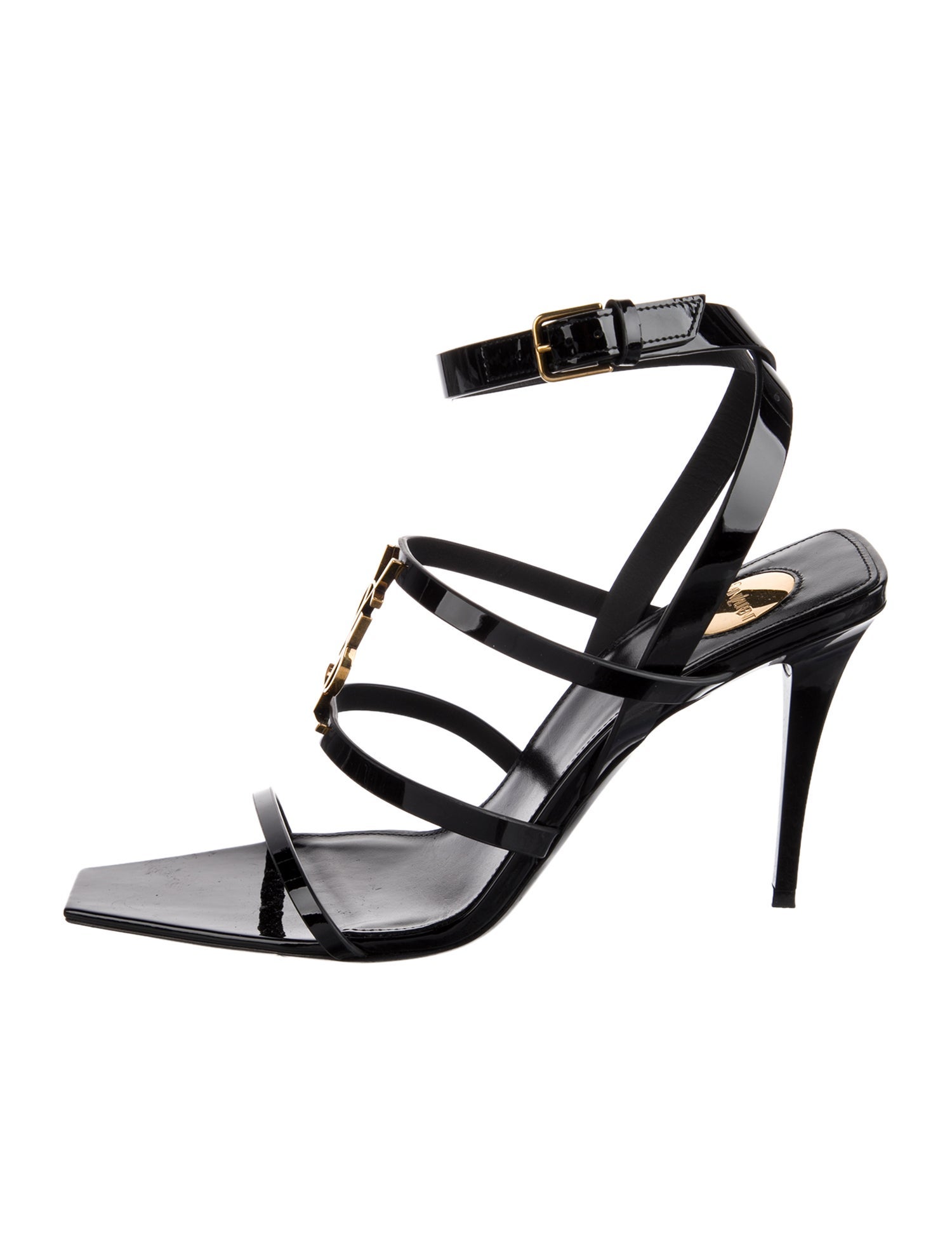 Saint Laurent Patent Leather Gladiator Sandals