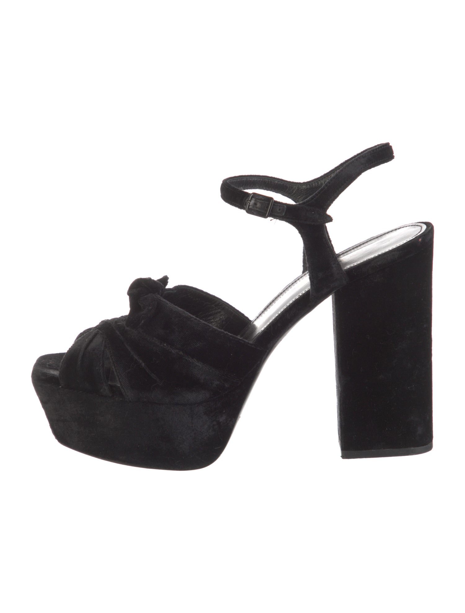 Saint Laurent Velvet Sandals