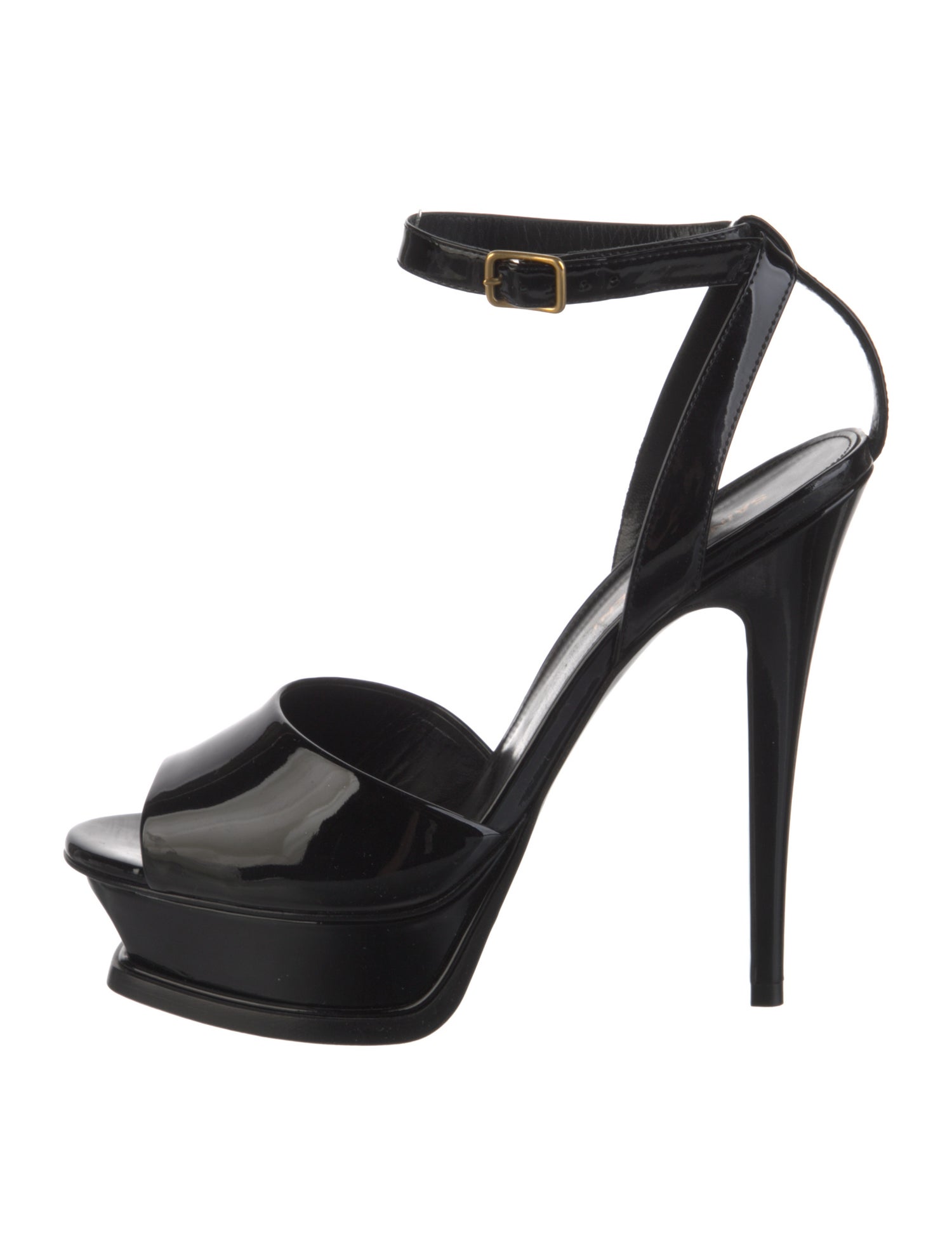 Saint Laurent Patent Leather Sandals
