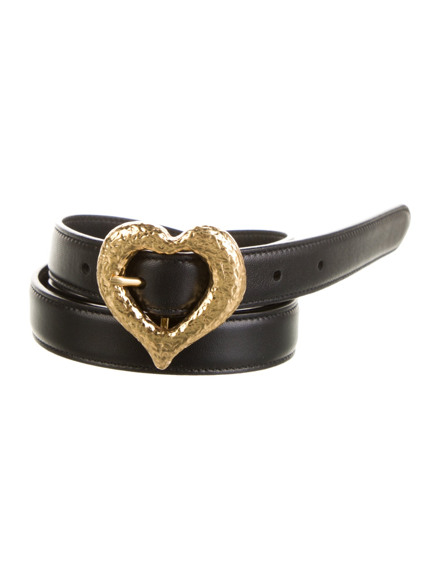 Saint Laurent Skinny Leather Belt
