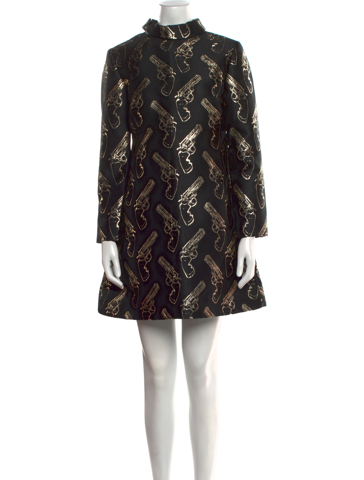 Saint Laurent Printed Mini Dress w/ Tags