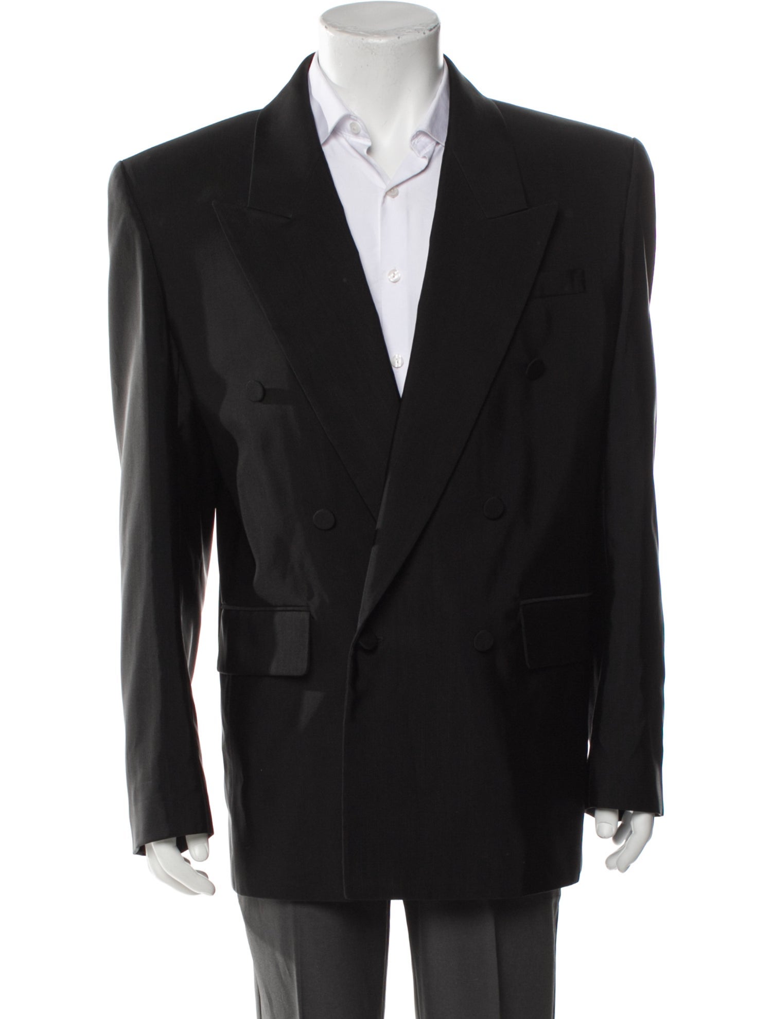 Saint Laurent 2023 Raw-Edge Trim Blazer