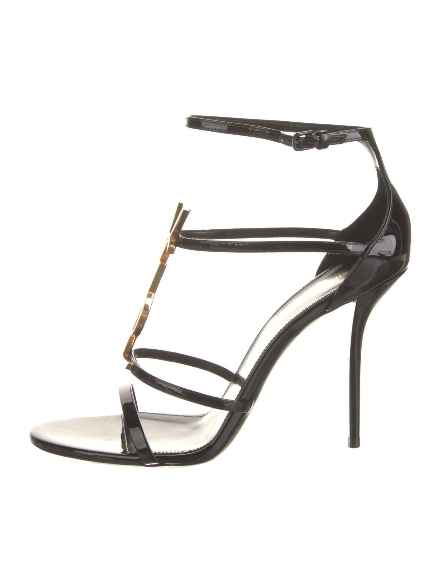 Saint Laurent Patent Leather Sandals w/ Tags