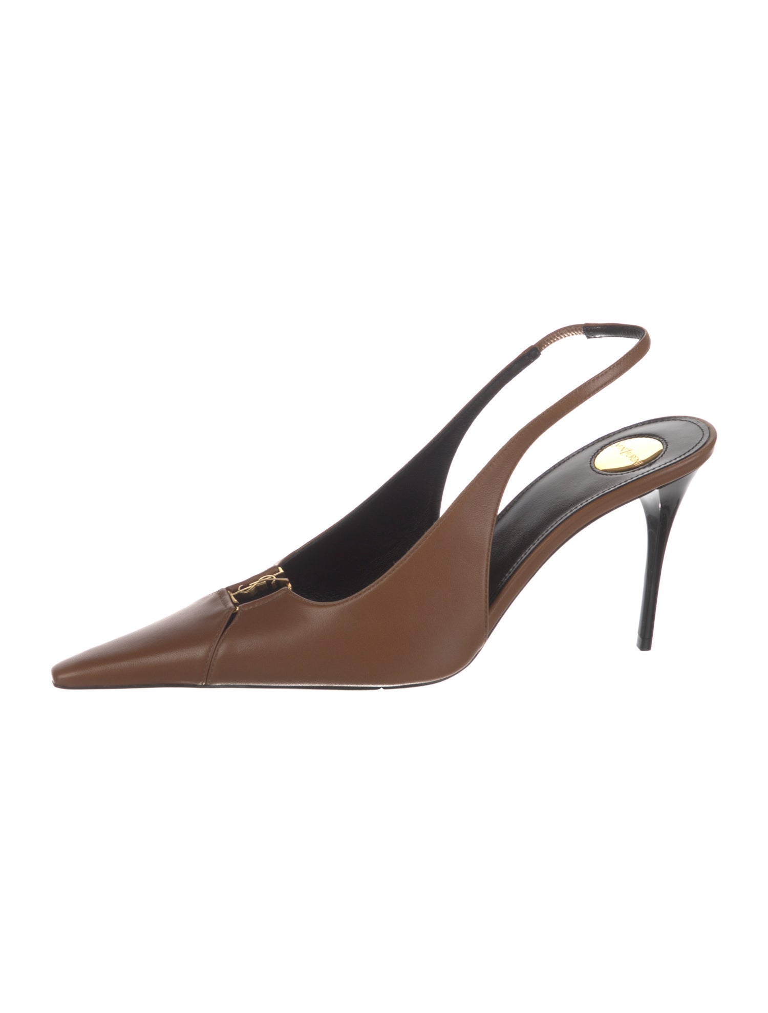 Saint Laurent Leather Slingback Pumps