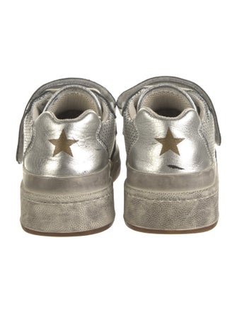 Saint Laurent Leather Lasercut Accents Sneakers