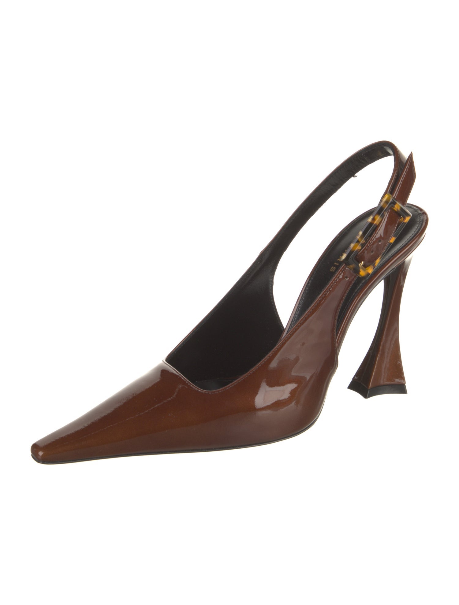 Saint Laurent Patent Leather Slingback Pumps w/ Tags