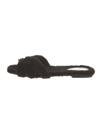 Saint Laurent Shearling Slides