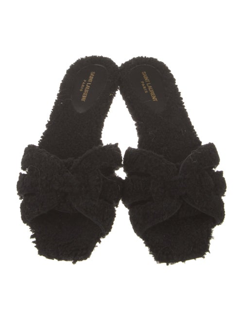 Saint Laurent Shearling Slides