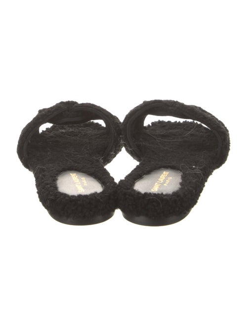 Saint Laurent Shearling Slides