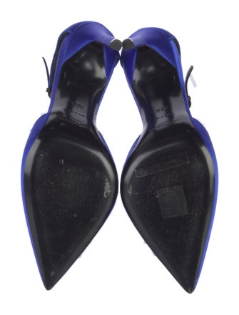 Saint Laurent Satin D'Orsay Pumps