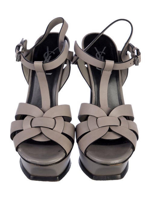 Saint Laurent Leather T-Strap Sandals