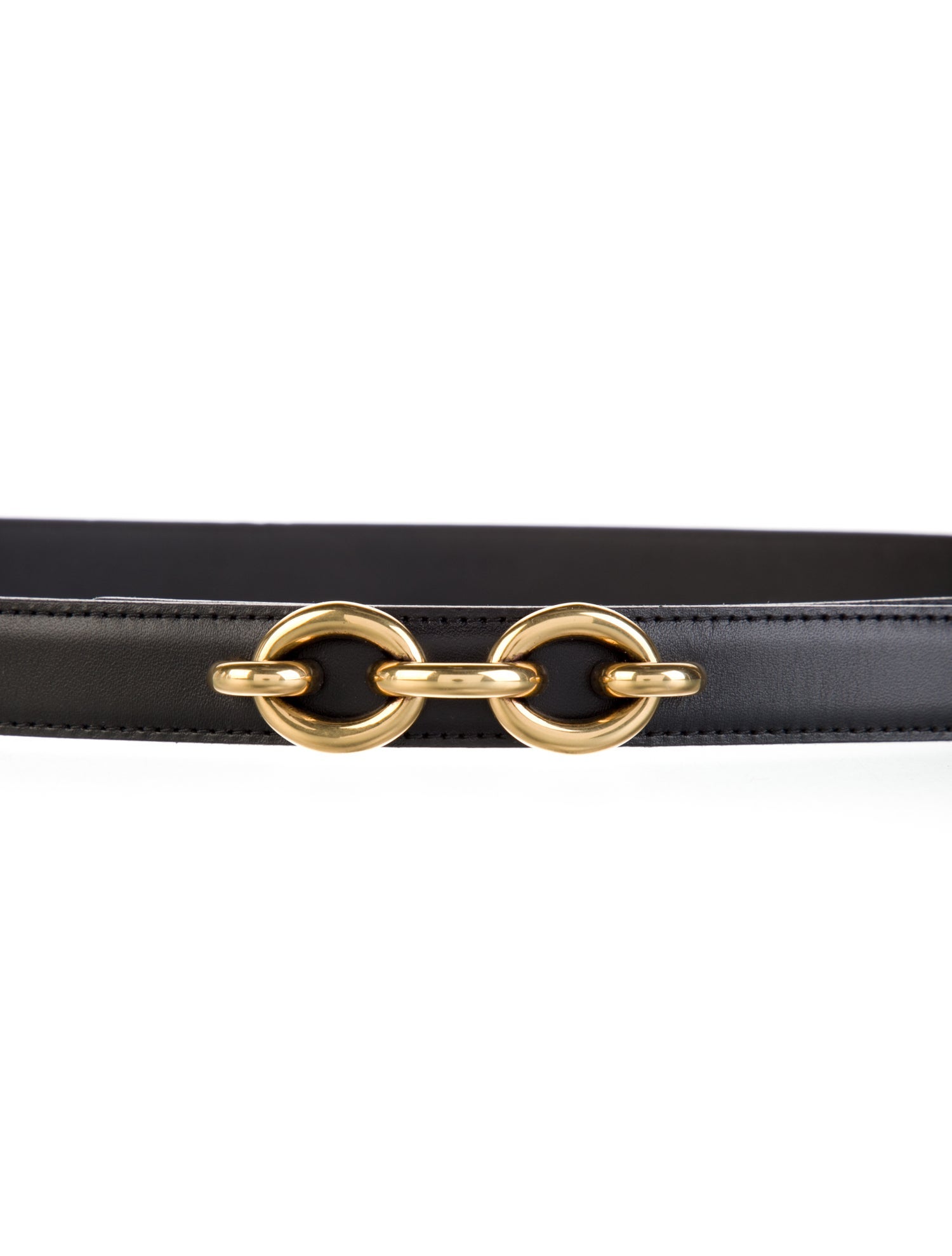Saint Laurent Skinny Leather Waist Belt w/ Tags