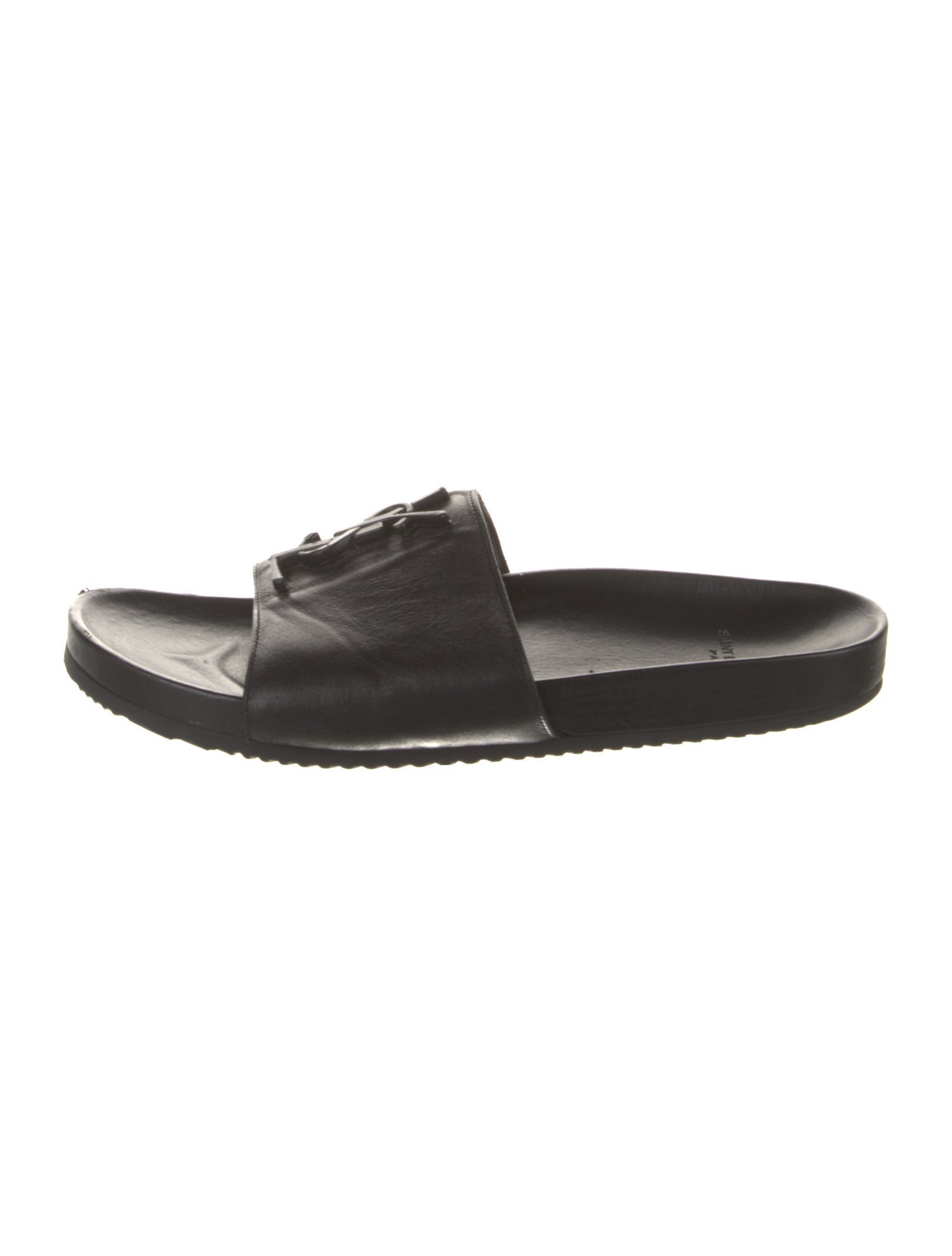 Saint Laurent Leather Slides