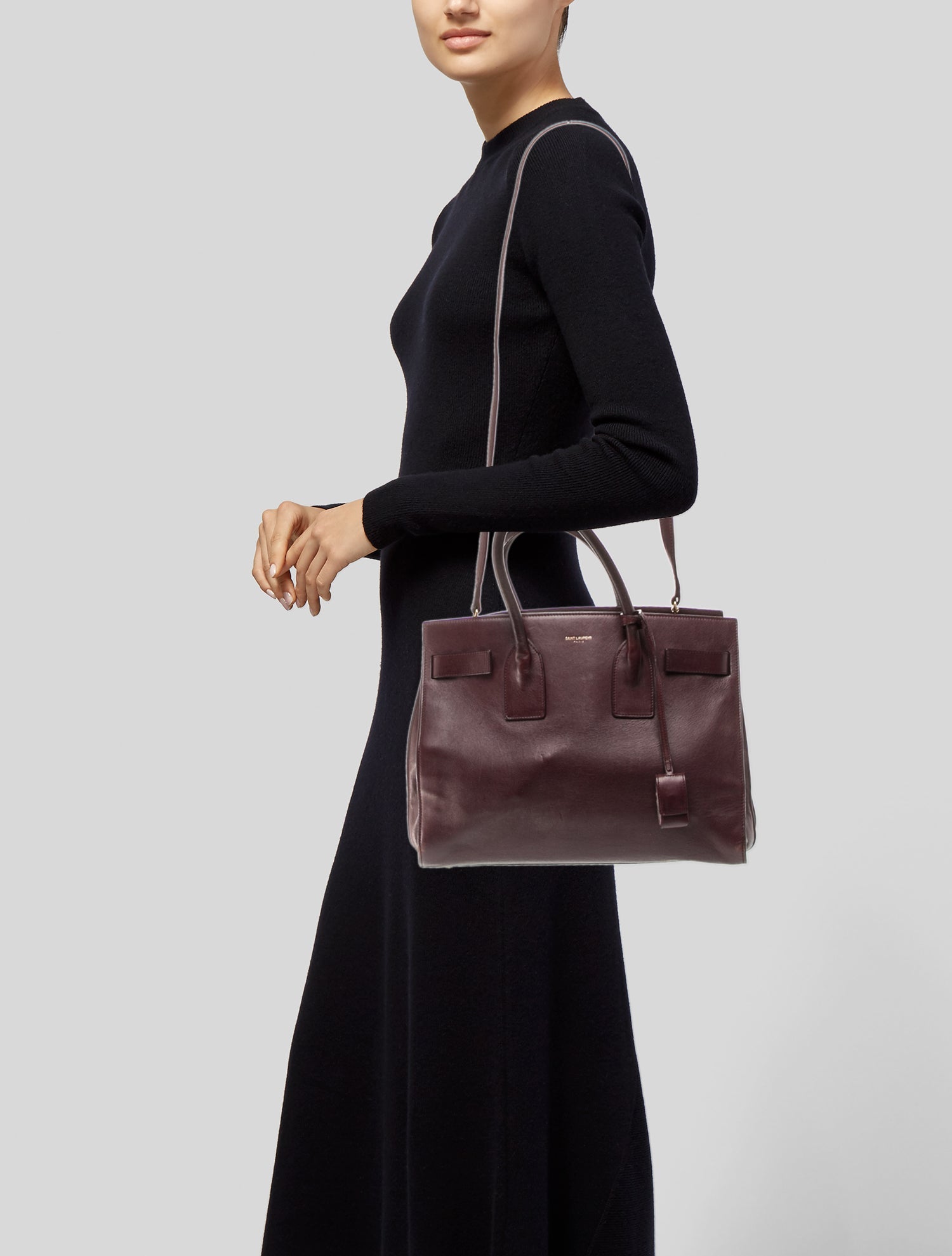 Saint Laurent Leather Sac De Jour Small