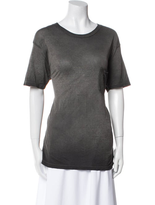 Saint Laurent Scoop Neck Short Sleeve T-Shirt