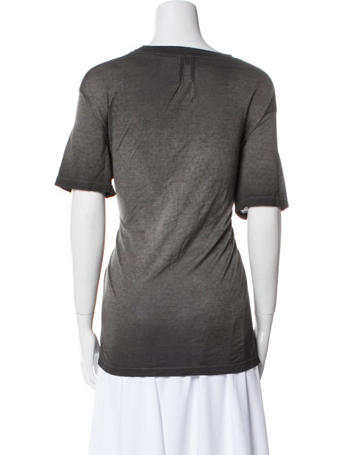 Saint Laurent Scoop Neck Short Sleeve T-Shirt