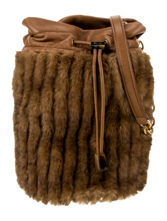 Saint Laurent Fur Bucket Bag