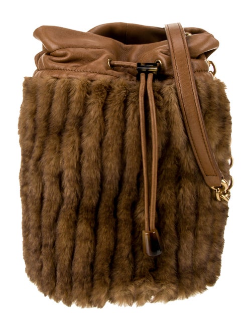 Saint Laurent Fur Bucket Bag