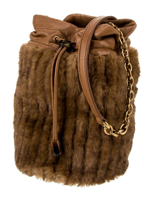 Saint Laurent Fur Bucket Bag