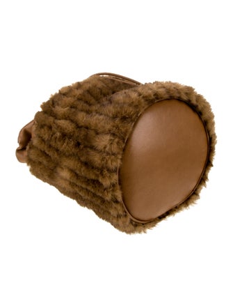 Saint Laurent Fur Bucket Bag