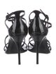 Saint Laurent Patent Leather T-Strap Sandals