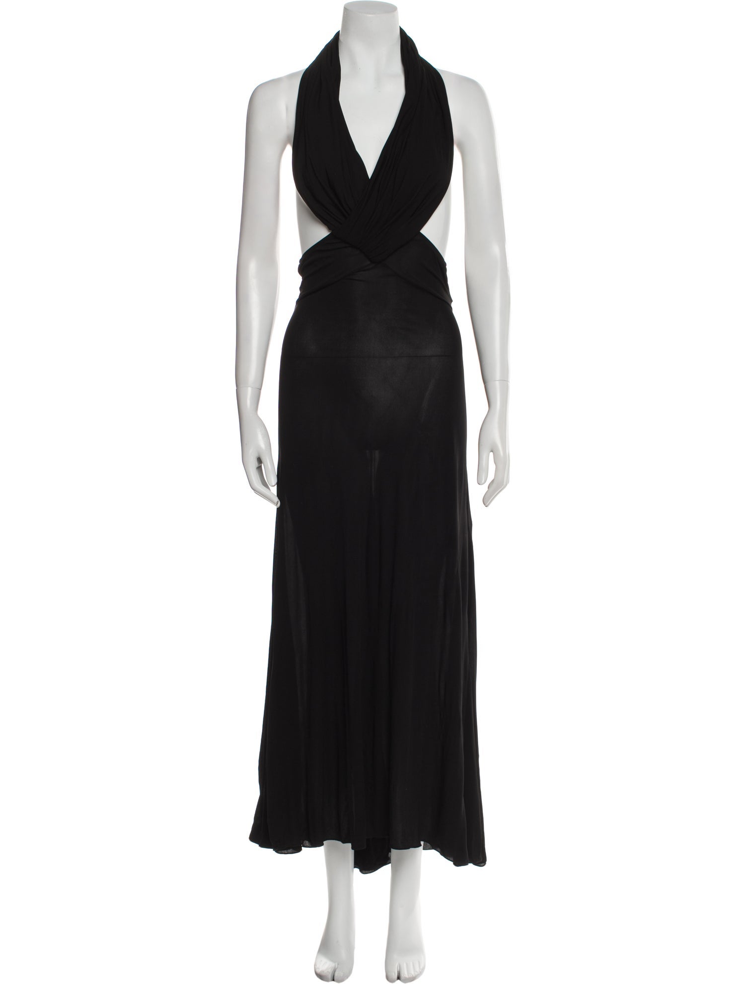 Saint Laurent Halterneck Long Dress