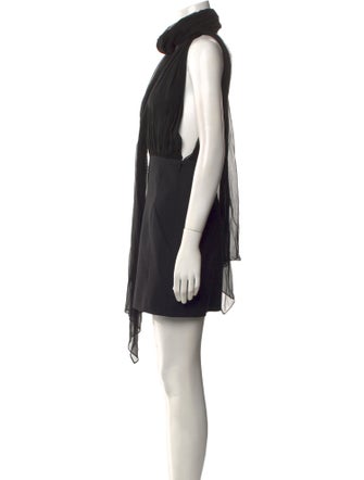 Saint Laurent Virgin Wool Mini Dress