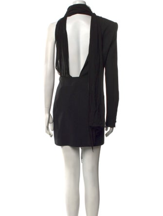 Saint Laurent Virgin Wool Mini Dress