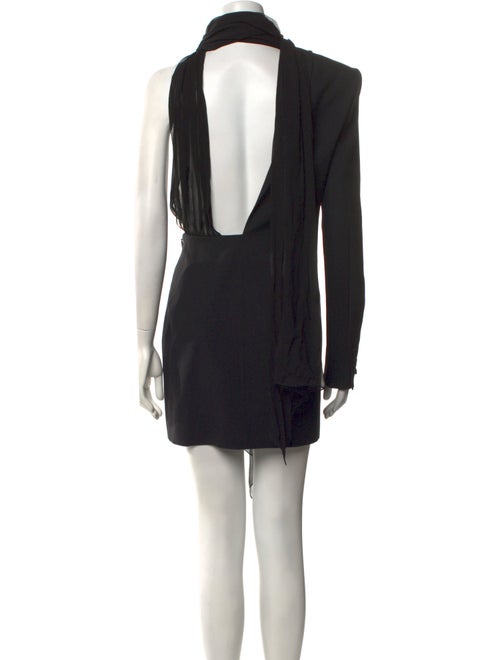 Saint Laurent Virgin Wool Mini Dress