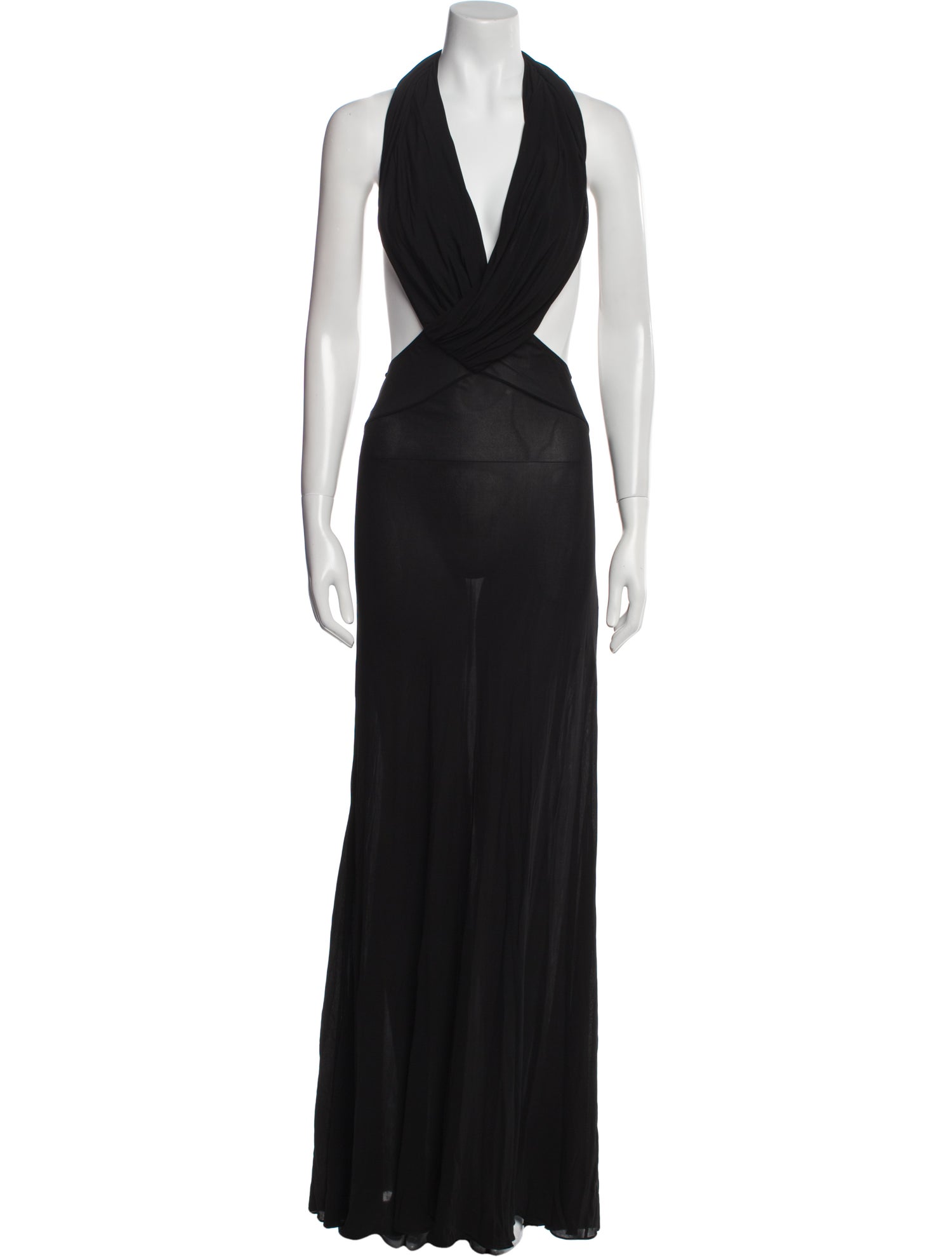 Saint Laurent Halterneck Long Dress