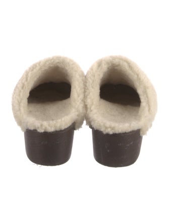 Saint Laurent Leather Chain-Link Accents Mules