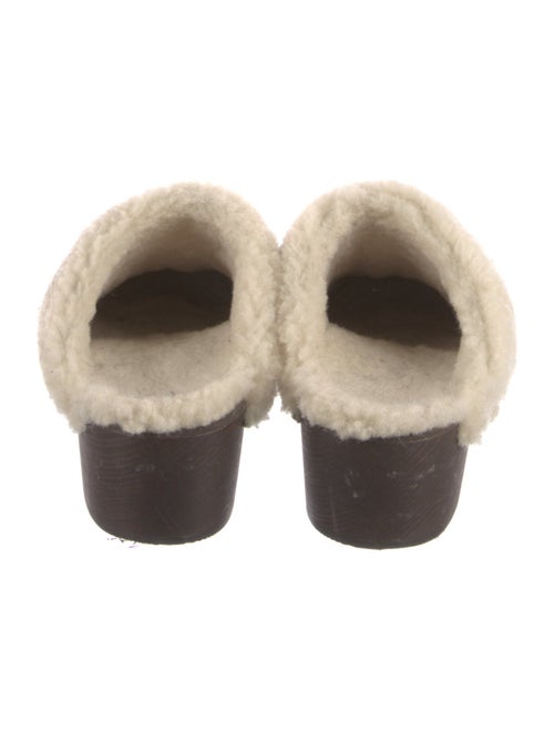 Saint Laurent Leather Chain-Link Accents Mules