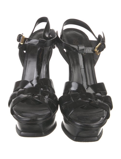 Saint Laurent Leather T-Strap Sandals